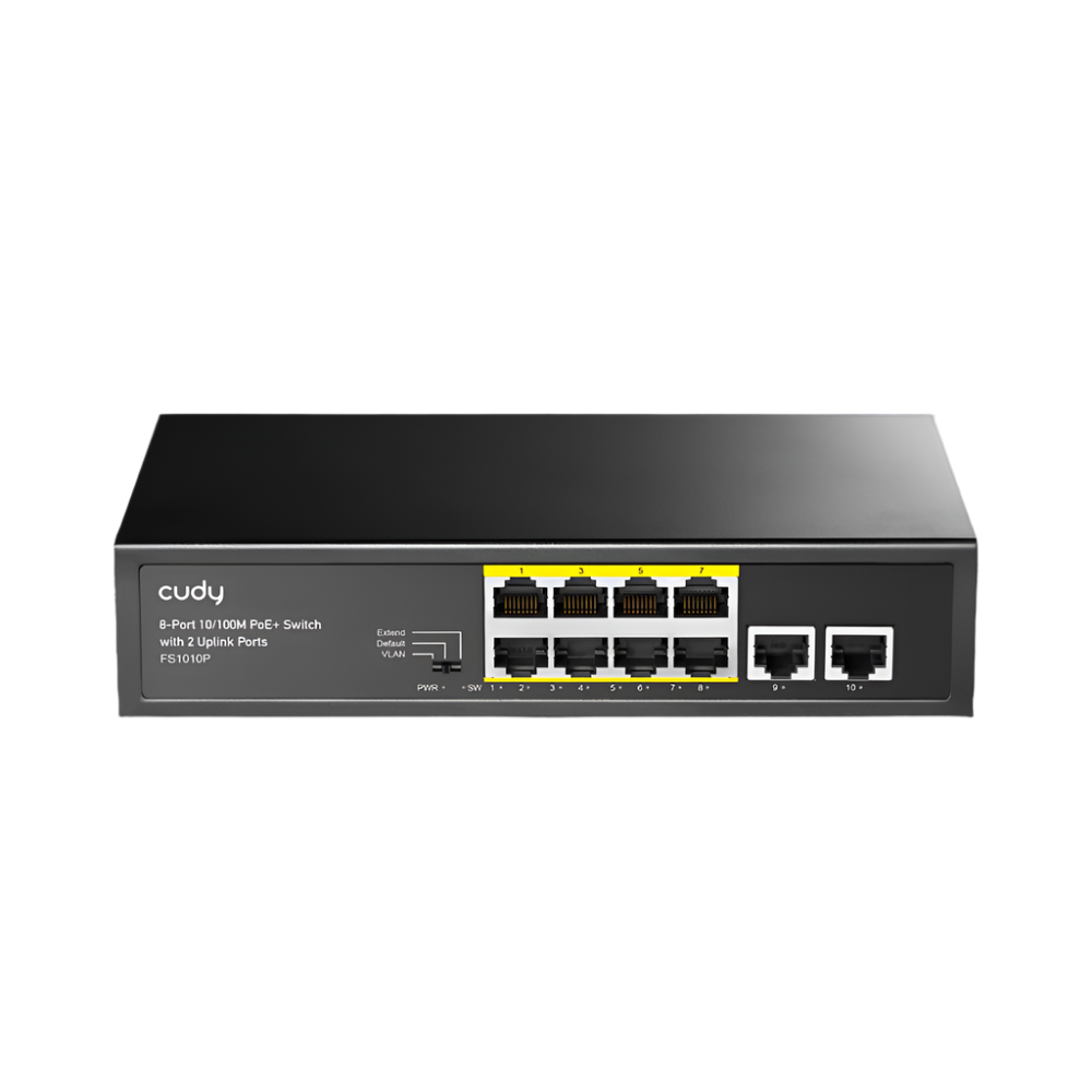 8-Port 10/100M PoE+ Switch with 2 Uplink Ports 120W ( FS1010P )