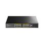 16-Port 10/100M PoE+ Switch with 1Gigabit Uplink and 1 Gigabit Combo SFP Port 200W (FS1018PS1)