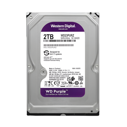 2TB WD Purple hard disk HDD WD23PURZ
